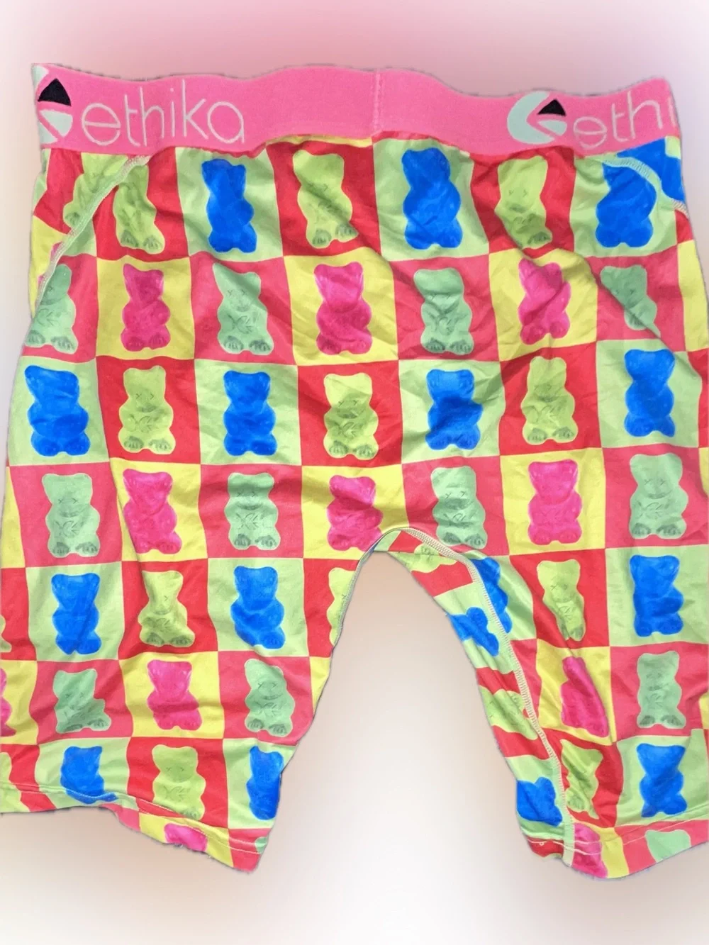 Ethika Gummy Bear Print Boxer Briefs - Pink, Yellow, Blue, Green medium/large os